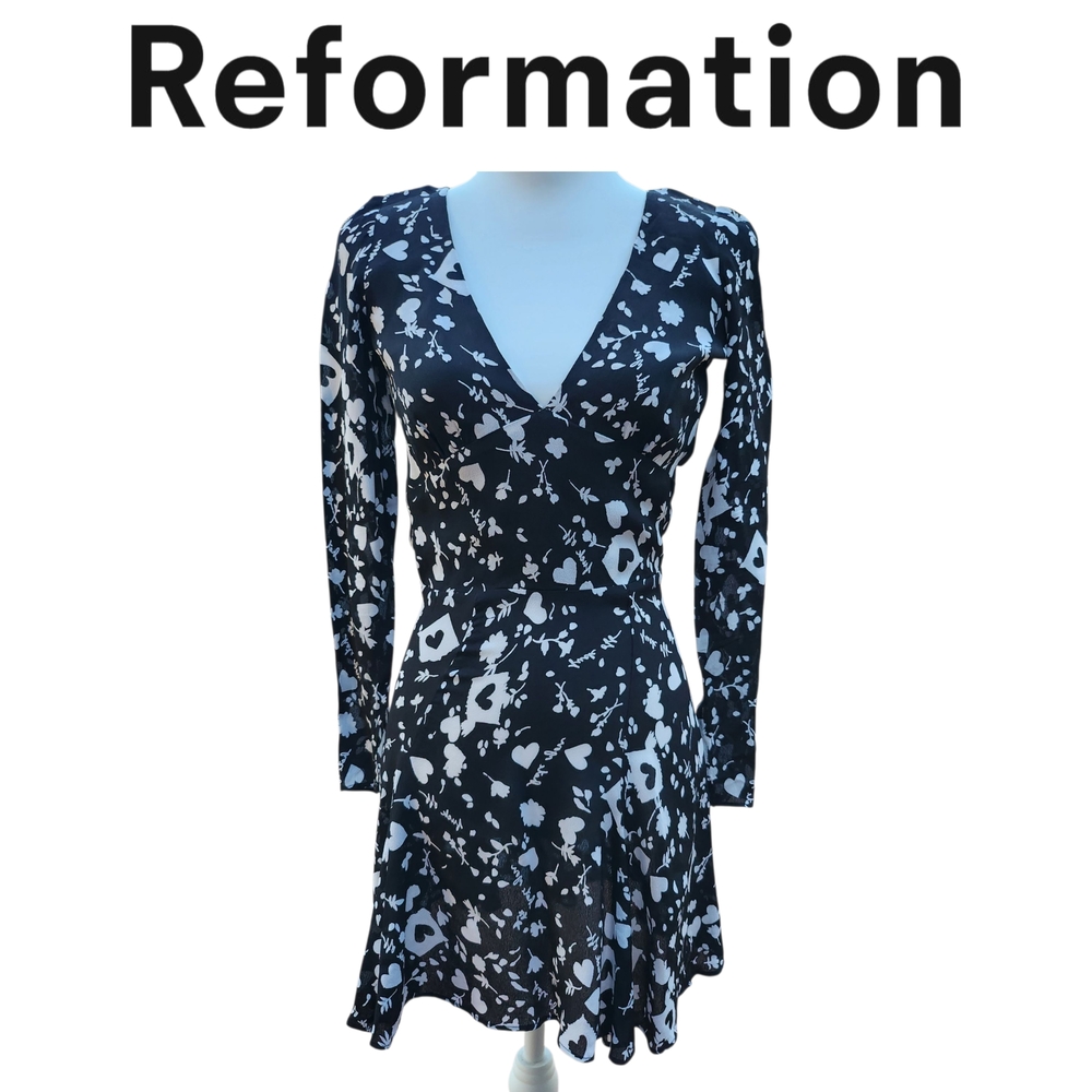 Reformation Long Sleeve Mini Dress